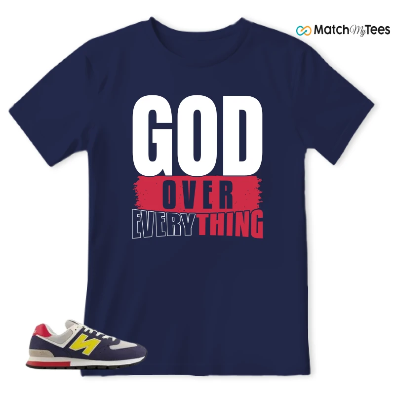 NEW BALANCE 574 RUGGED BLUE YELLOW SNEAKER Matching Tees t-shirt