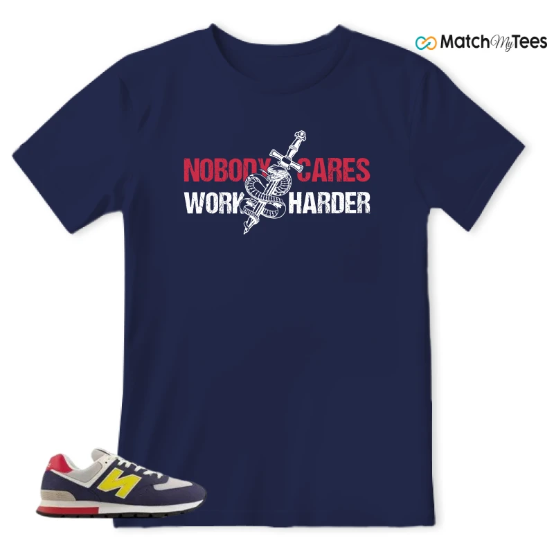 NEW BALANCE 574 RUGGED BLUE YELLOW SNEAKER Matching Tees t-shirt
