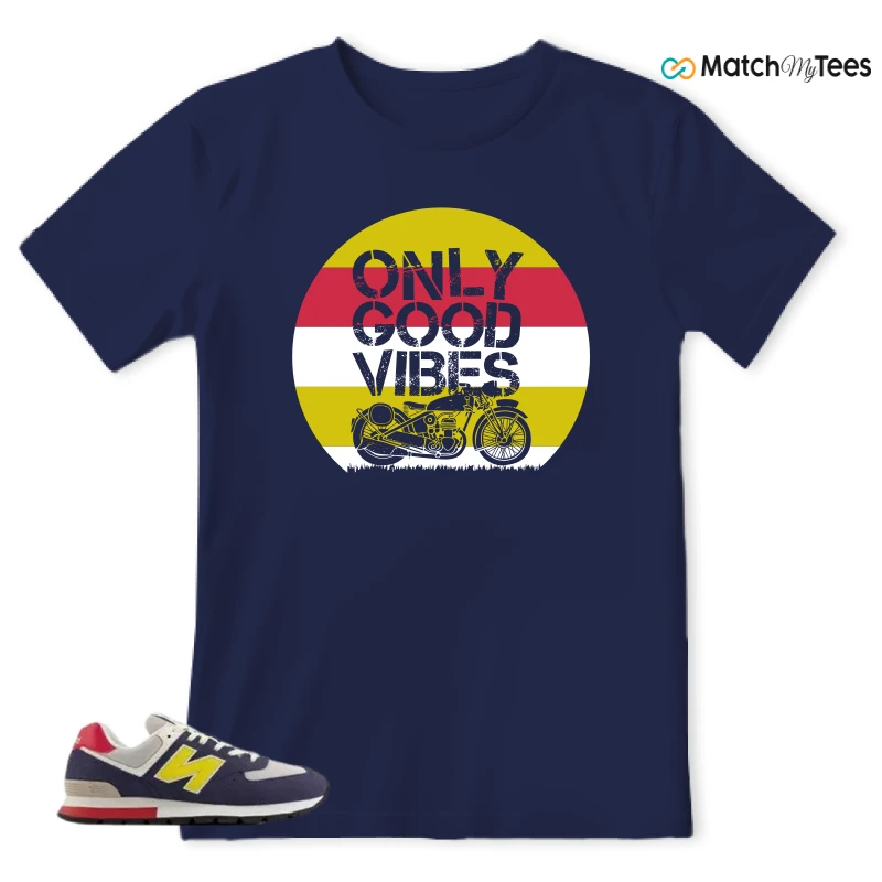 NEW BALANCE 574 RUGGED BLUE YELLOW SNEAKER Matching Tees t-shirt