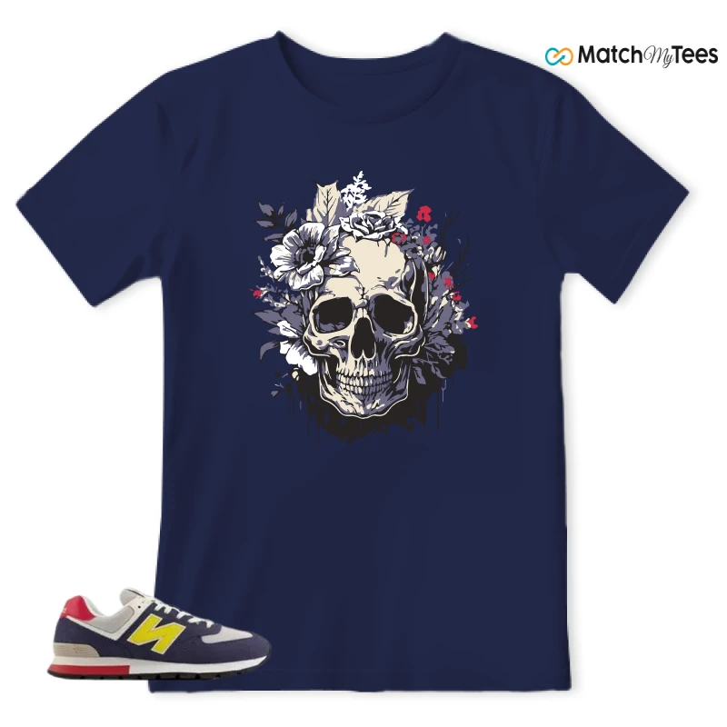 NEW BALANCE 574 RUGGED BLUE YELLOW SNEAKER Matching Tees t-shirt