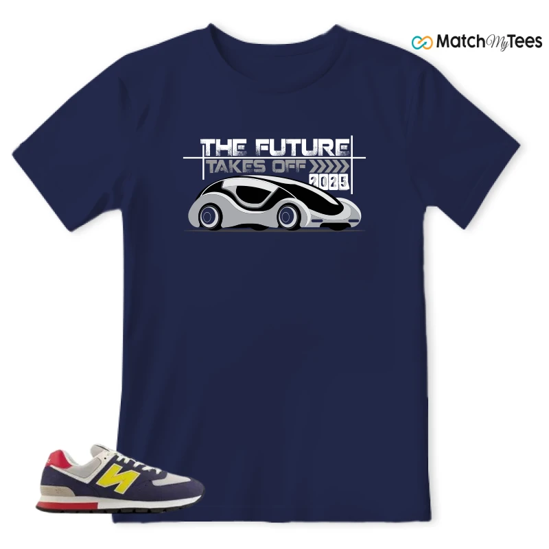 NEW BALANCE 574 RUGGED BLUE YELLOW SNEAKER Matching Tees t-shirt