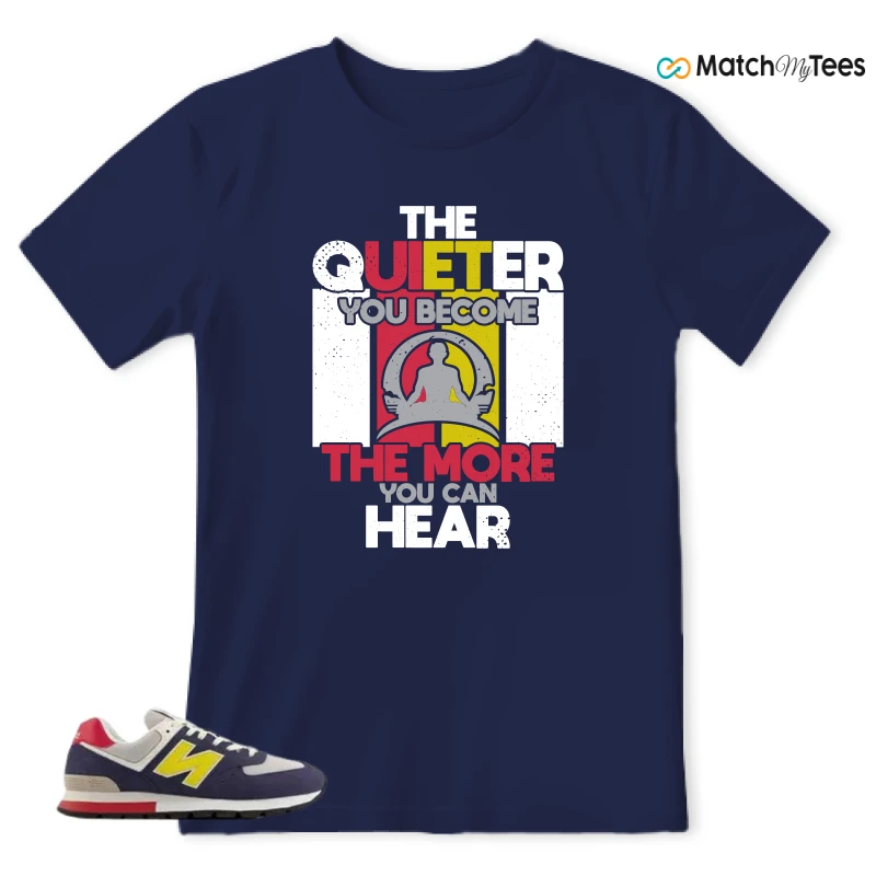 NEW BALANCE 574 RUGGED BLUE YELLOW SNEAKER Matching Tees t-shirt