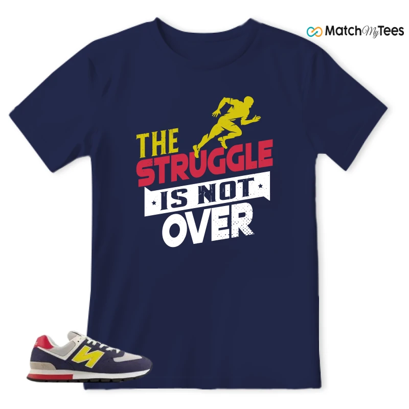 NEW BALANCE 574 RUGGED BLUE YELLOW SNEAKER Matching Tees t-shirt