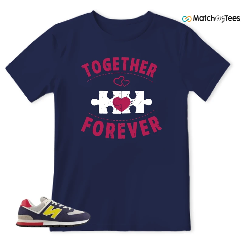 NEW BALANCE 574 RUGGED BLUE YELLOW SNEAKER Matching Tees T-shirt for Men