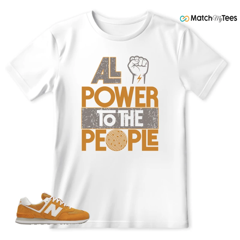 NEW BALANCE 574 YELLOW WHITE (2022) SNEAKER Matching Tees t-shirt