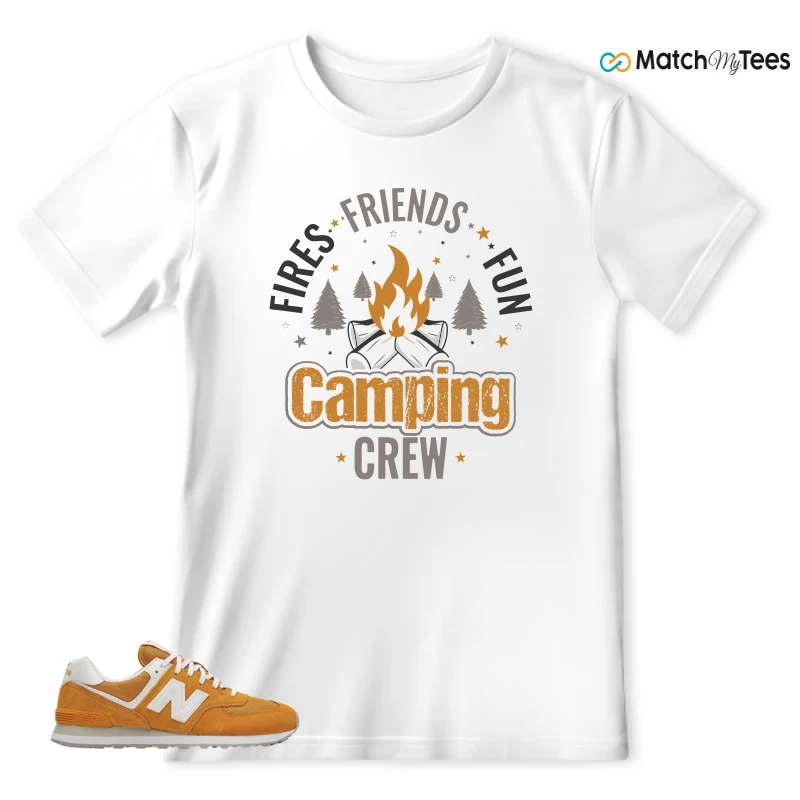 NEW BALANCE 574 YELLOW WHITE (2022) SNEAKER Matching Tees t-shirt