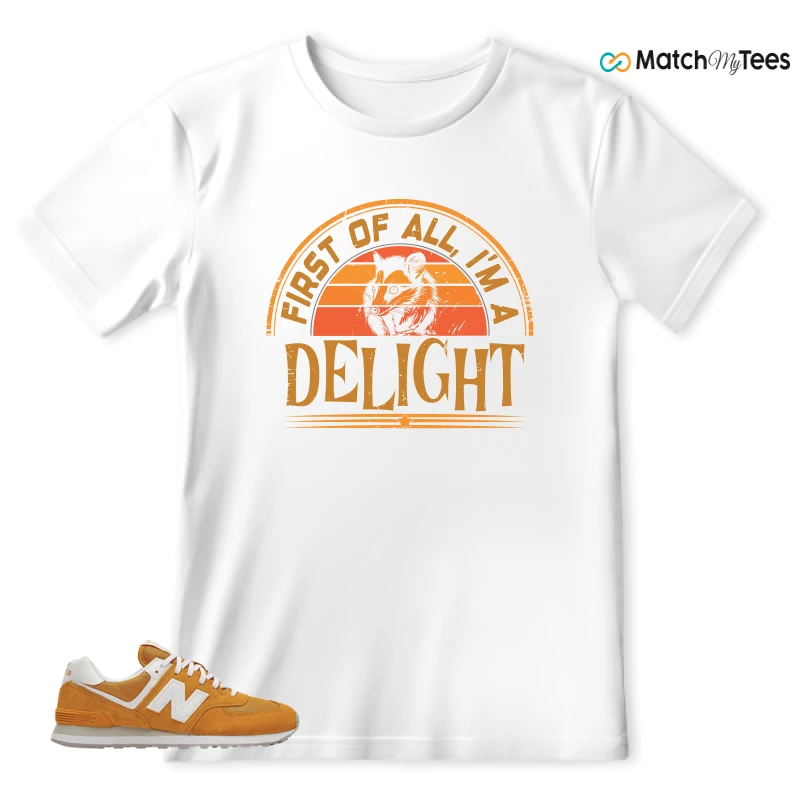 NEW BALANCE 574 YELLOW WHITE (2022) SNEAKER Matching Tees t-shirt