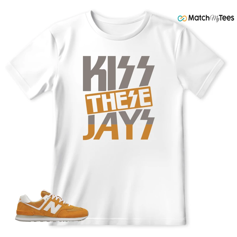 NEW BALANCE 574 YELLOW WHITE (2022) SNEAKER Matching Tees t-shirt