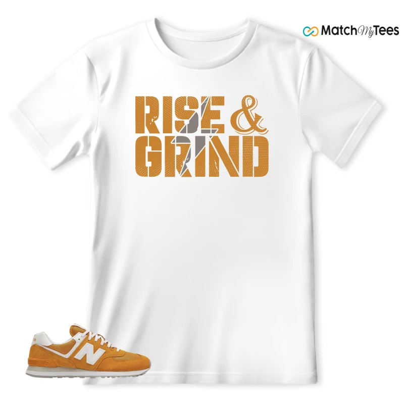 NEW BALANCE 574 YELLOW WHITE (2022) SNEAKER Matching Tees t-shirt