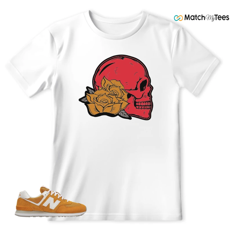 NEW BALANCE 574 YELLOW WHITE (2022) SNEAKER Matching Tees t-shirt