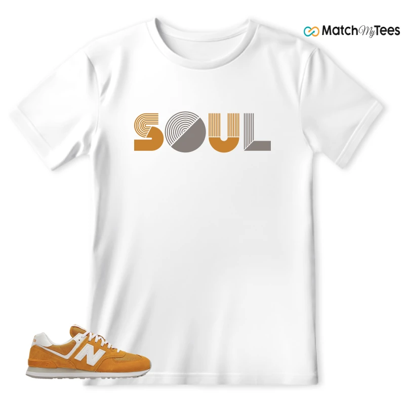NEW BALANCE 574 YELLOW WHITE (2022) SNEAKER Matching Tees t-shirt