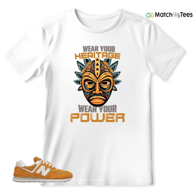 NEW BALANCE 574 YELLOW WHITE (2022) SNEAKER Matching Tees t-shirt