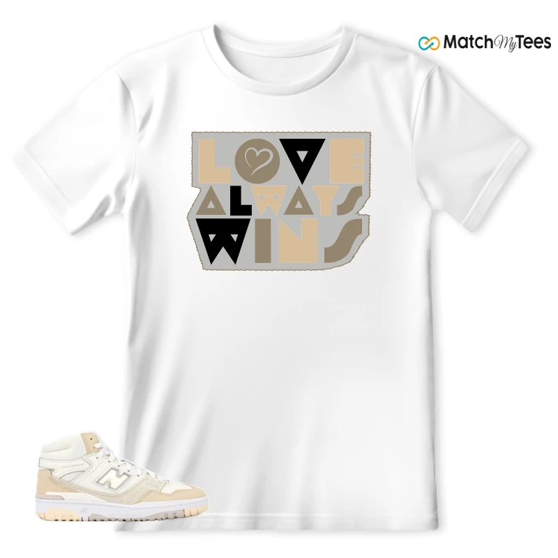 NEW BALANCE 650R BEIGE SNEAKER Matching Tees t-shirt