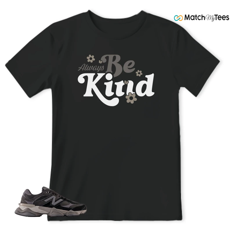 NEW BALANCE 9060 BLACK CASTLEROCK GREY SNEAKER Matching Tees t-shirt