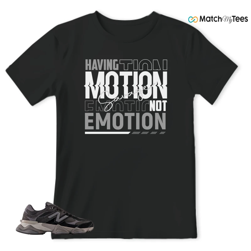 NEW BALANCE 9060 BLACK CASTLEROCK GREY SNEAKER Matching Tees t-shirt
