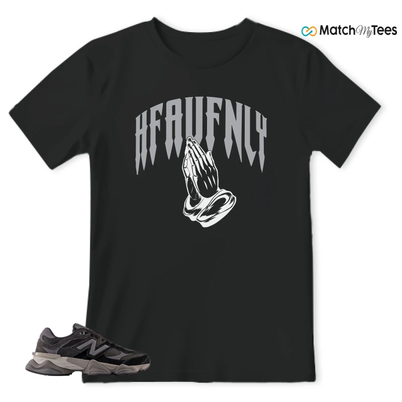 NEW BALANCE 9060 BLACK CASTLEROCK GREY SNEAKER Matching Tees t-shirt