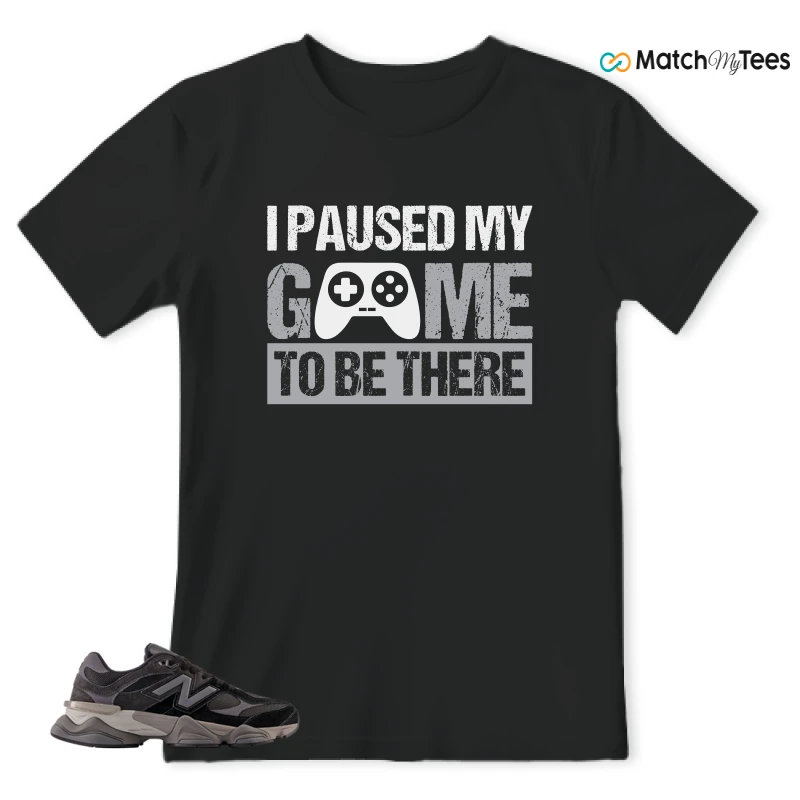 NEW BALANCE 9060 BLACK CASTLEROCK GREY SNEAKER Matching Tees t-shirt