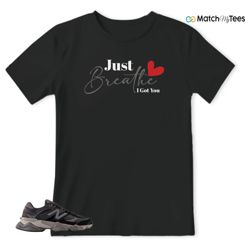 NEW BALANCE 9060 BLACK CASTLEROCK GREY SNEAKER Matching Tees t-shirt