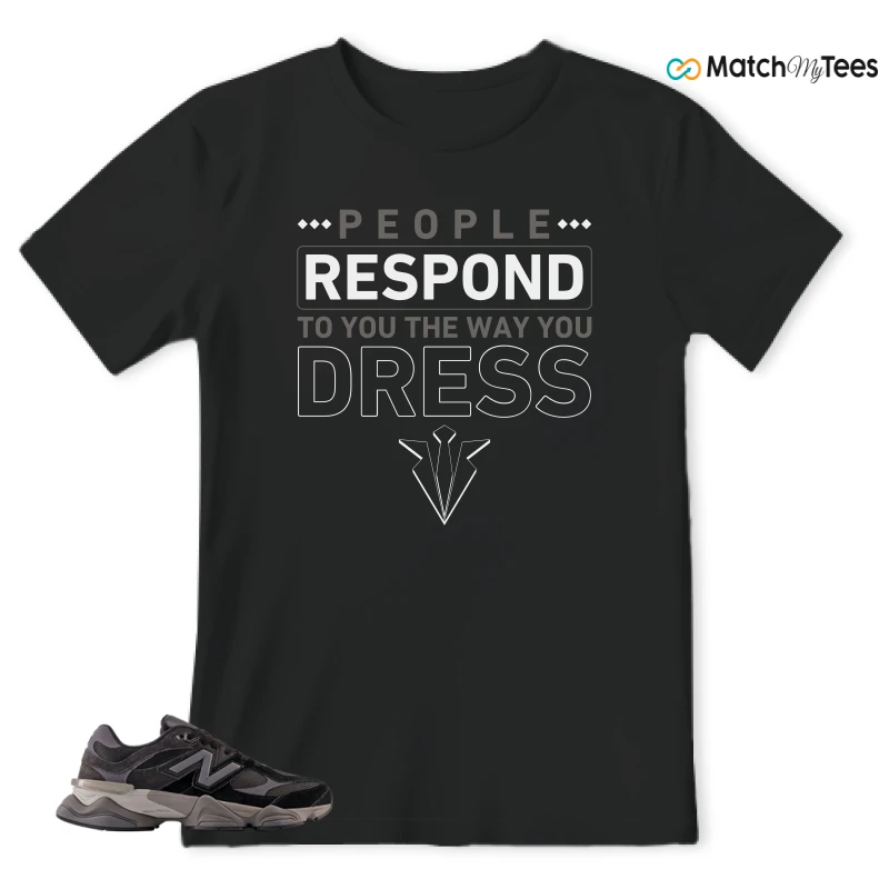 NEW BALANCE 9060 BLACK CASTLEROCK GREY SNEAKER Matching Tees t-shirt