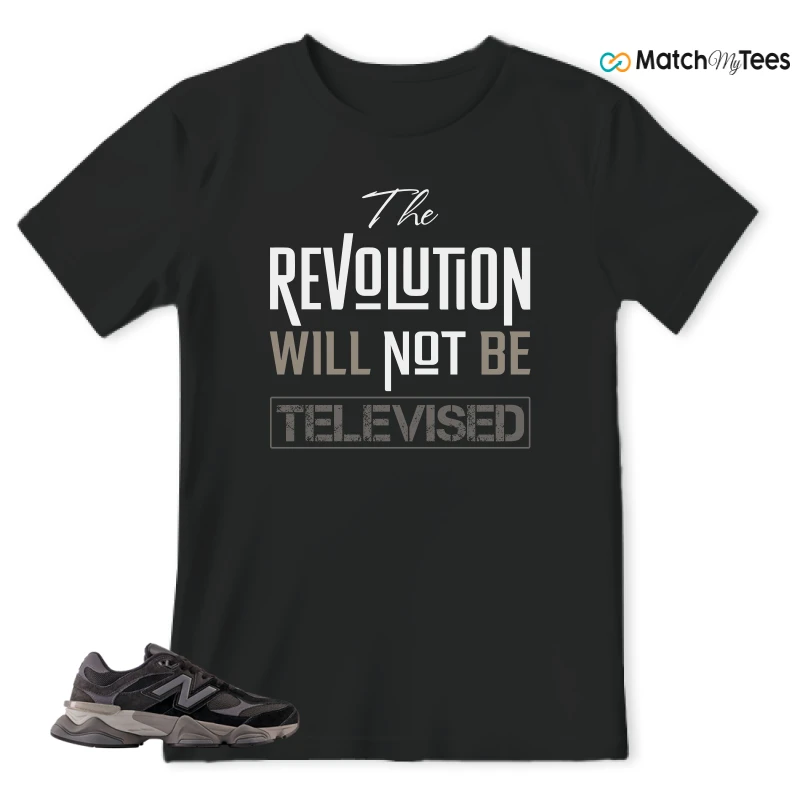 NEW BALANCE 9060 BLACK CASTLEROCK GREY SNEAKER Matching Tees t-shirt