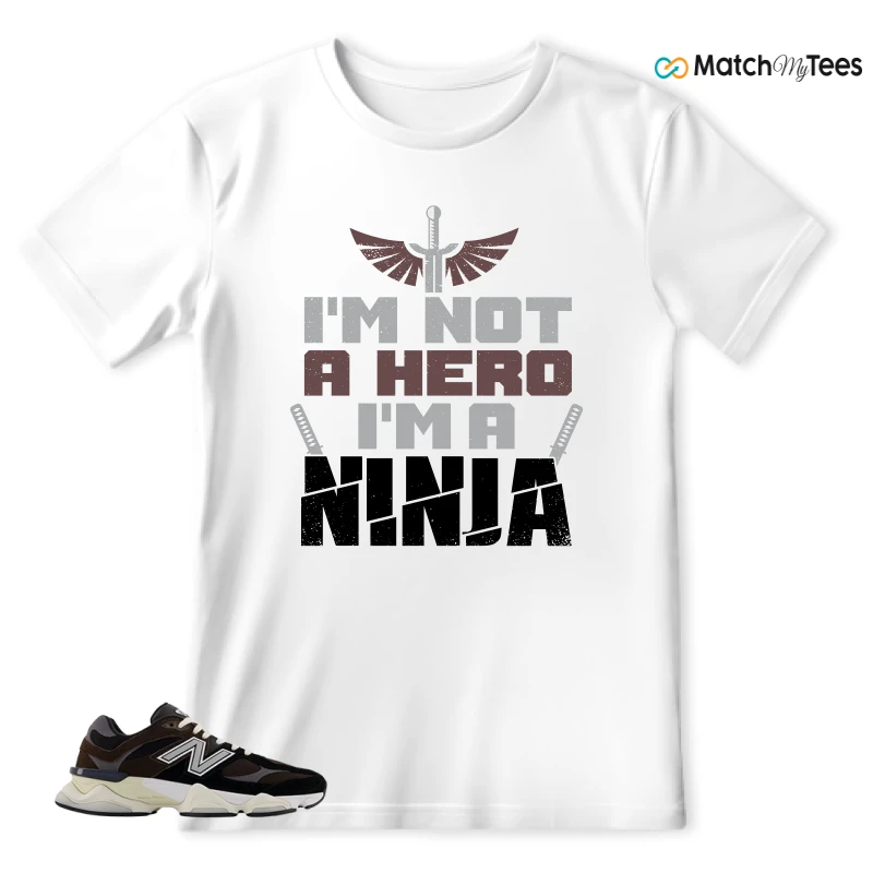 NEW BALANCE 9060 BROWN BLACK SNEAKER Matching Tees t-shirt