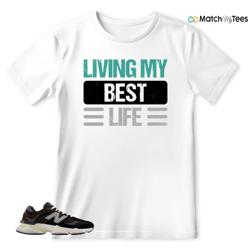 NEW BALANCE 9060 BROWN BLACK SNEAKER Matching Tees t-shirt