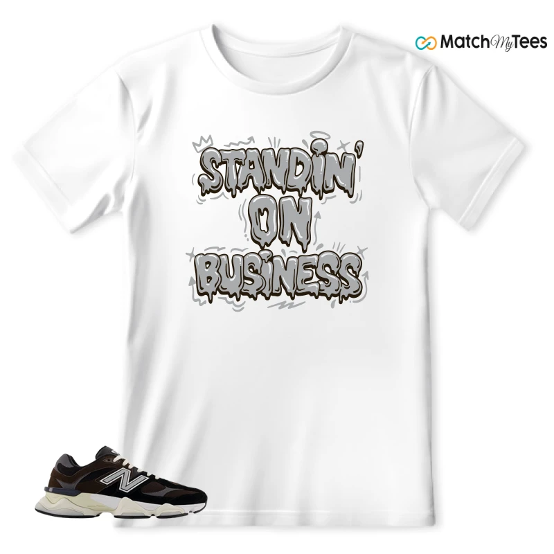 NEW BALANCE 9060 BROWN BLACK SNEAKER Matching Tees t-shirt