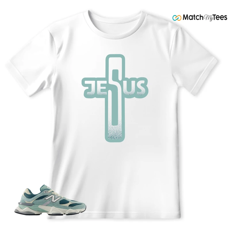 NEW BALANCE 9060 GREEN CREAM SNEAKER Matching Tees t-shirt