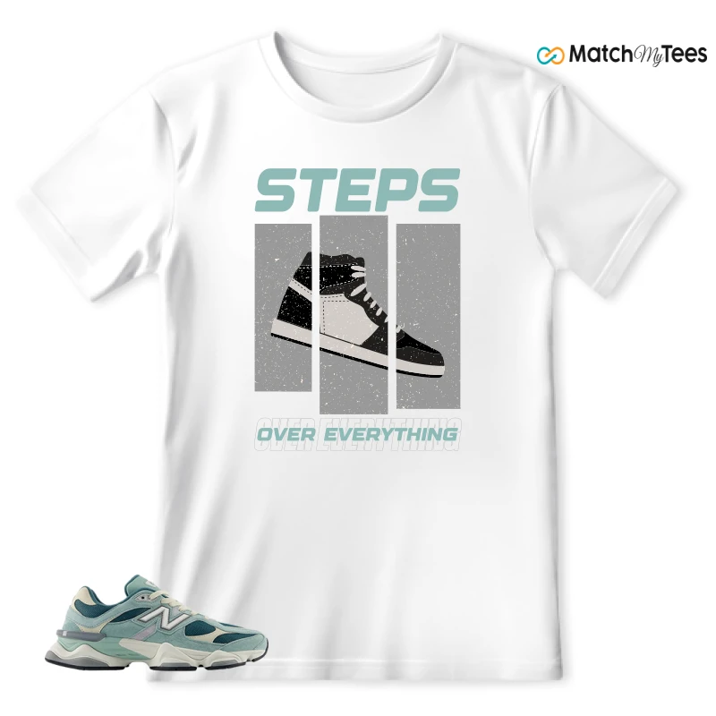 NEW BALANCE 9060 GREEN CREAM SNEAKER Matching Tees t-shirt