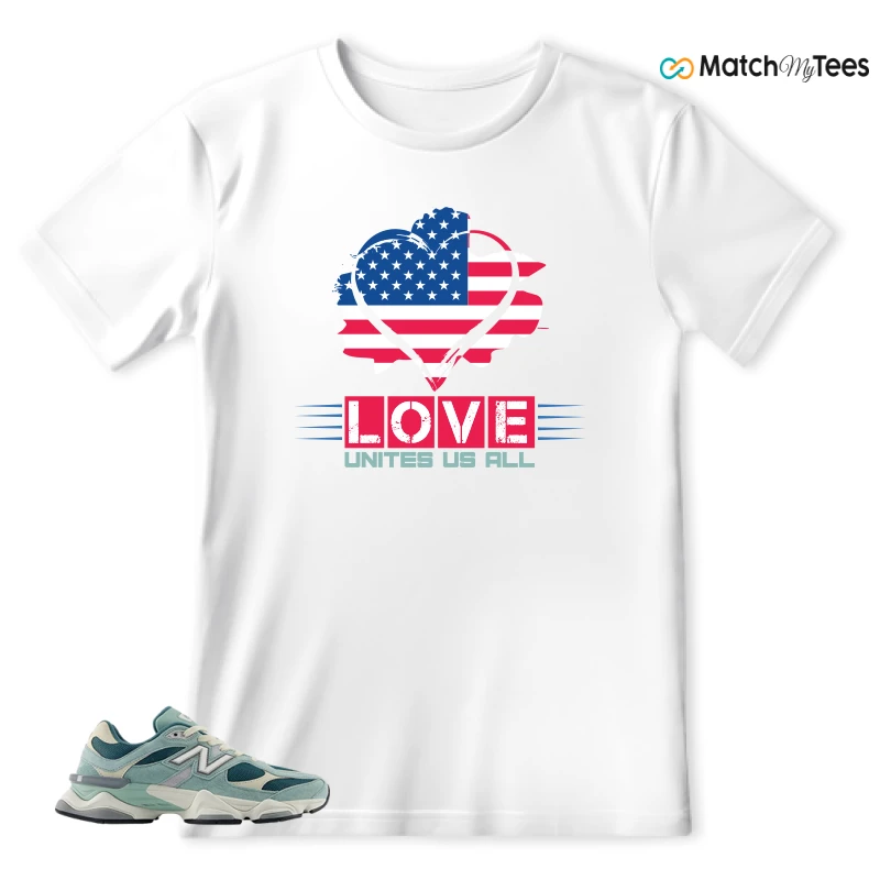 NEW BALANCE 9060 GREEN CREAM SNEAKER Matching Tees t-shirt