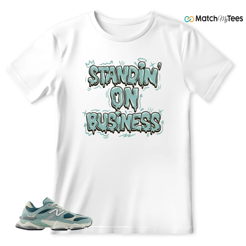 NEW BALANCE 9060 GREEN CREAM SNEAKER Matching Tees t-shirt