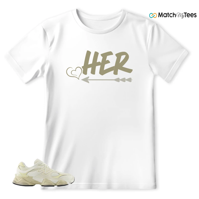 NEW BALANCE 9060 SEA SALT LINEN SNEAKER Matching Tees t-shirt
