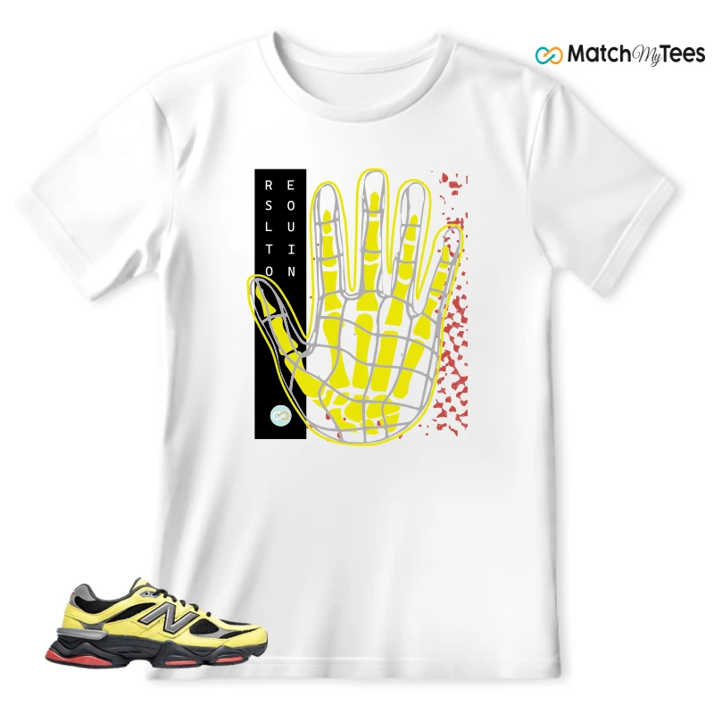 NEW BALANCE 9060 YELLOW TEA TREE SNEAKER Matching Tees T-shirt for Men