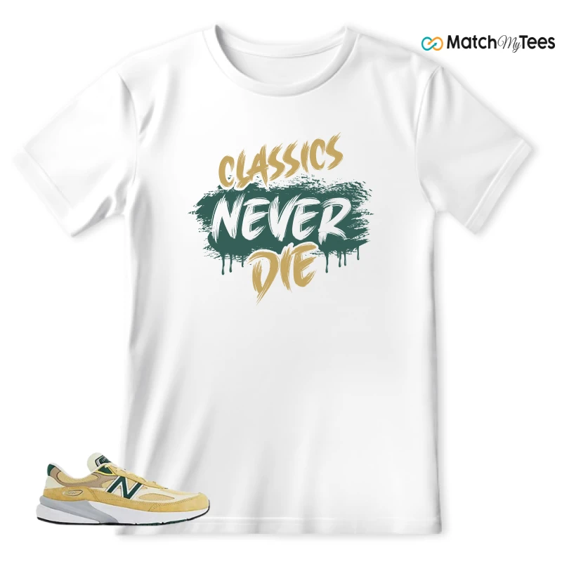 NEW BALANCE 990V6 MIUSA SULPHUR GREEN SNEAKER Matching Tees t-shirt