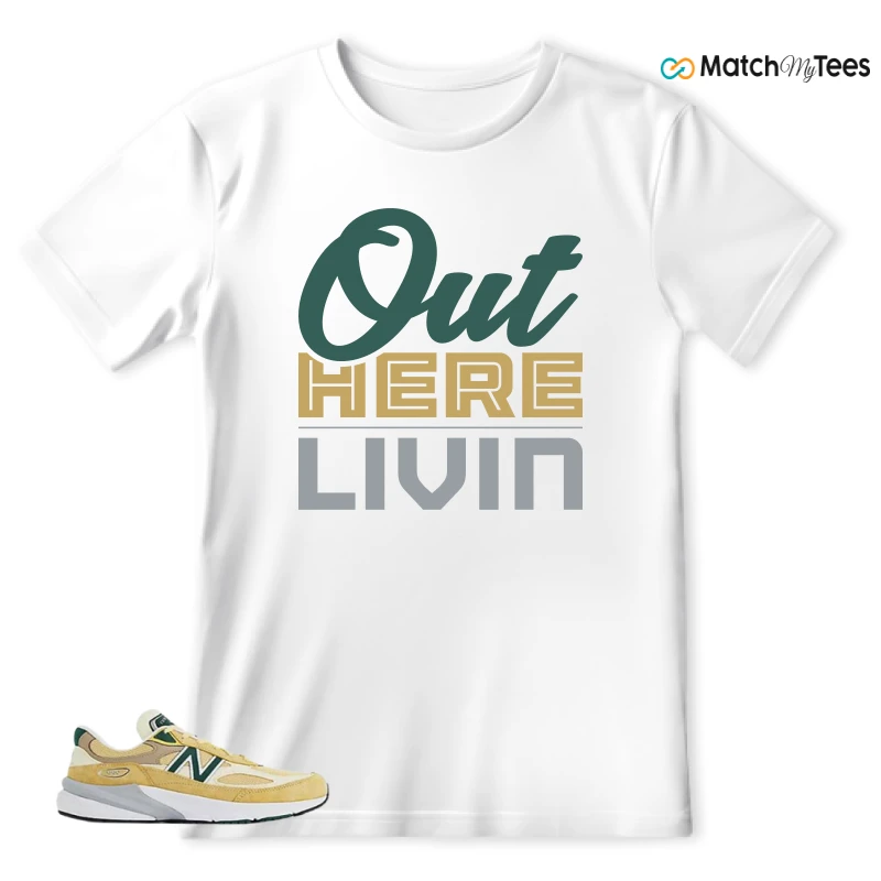 NEW BALANCE 990V6 MIUSA SULPHUR GREEN SNEAKER Matching Tees t-shirt