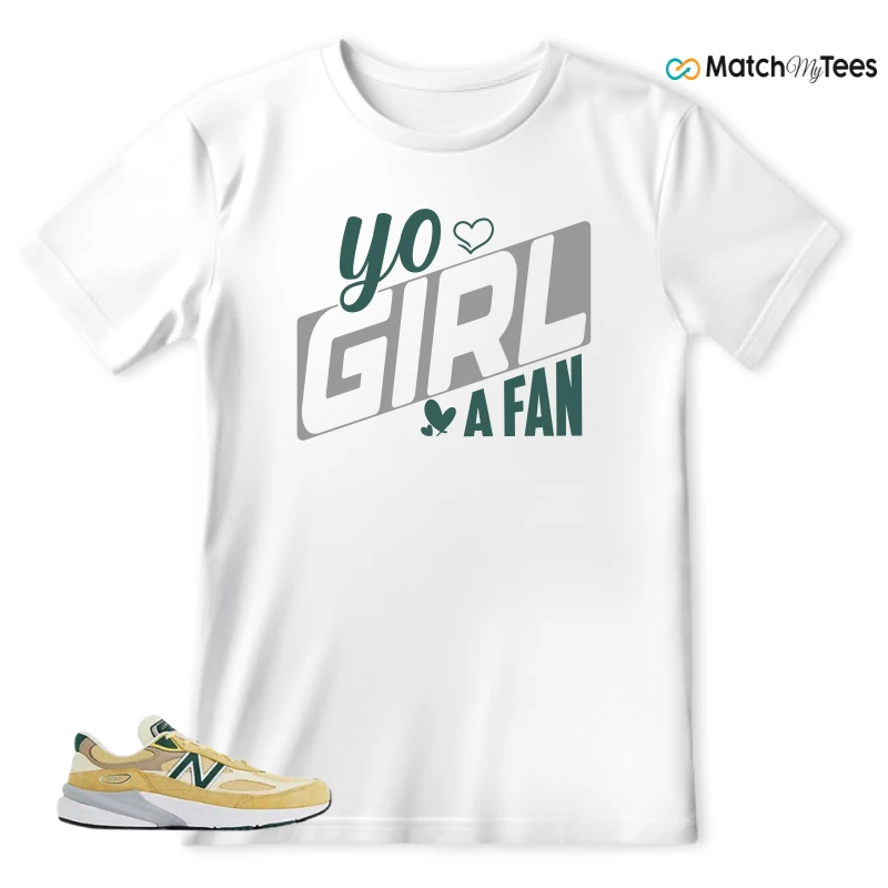 NEW BALANCE 990V6 MIUSA SULPHUR GREEN SNEAKER Matching Tees t-shirt