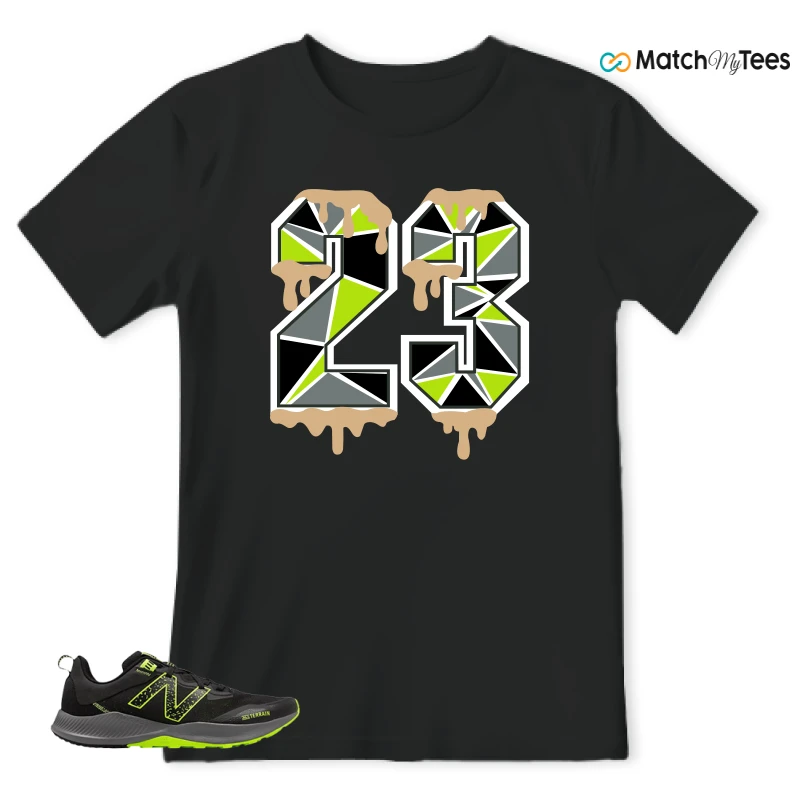 NEW BALANCE NITREL V4 BLACK LIMEADE SNEAKER Matching Tees t-shirt