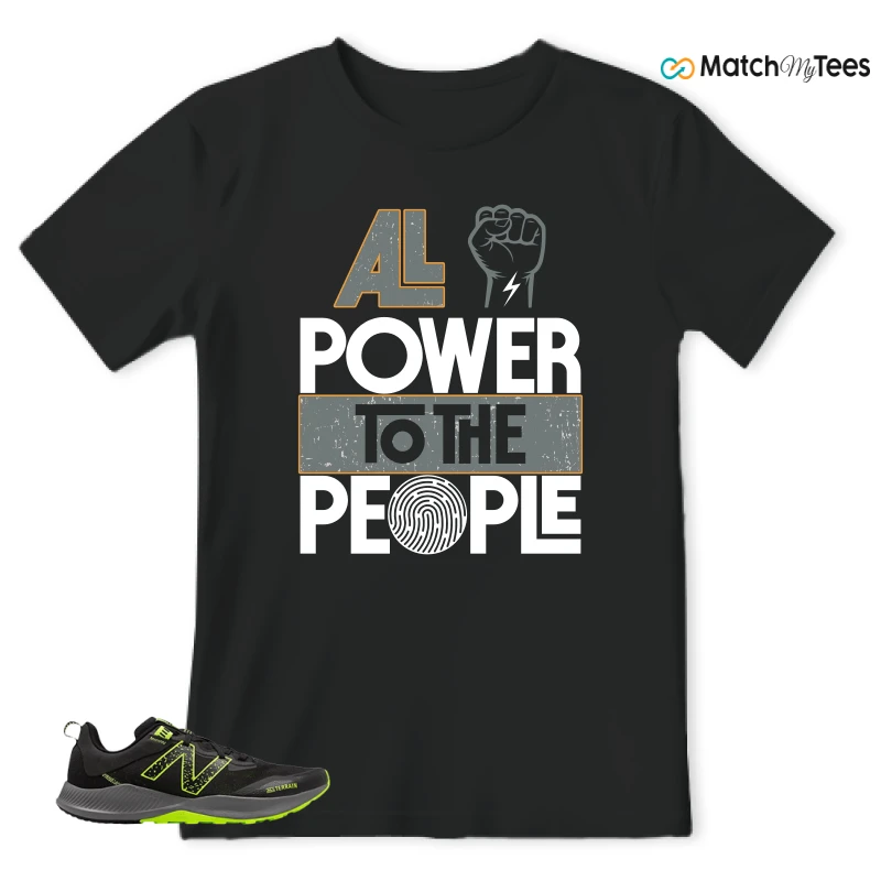 NEW BALANCE NITREL V4 BLACK LIMEADE SNEAKER Matching Tees t-shirt