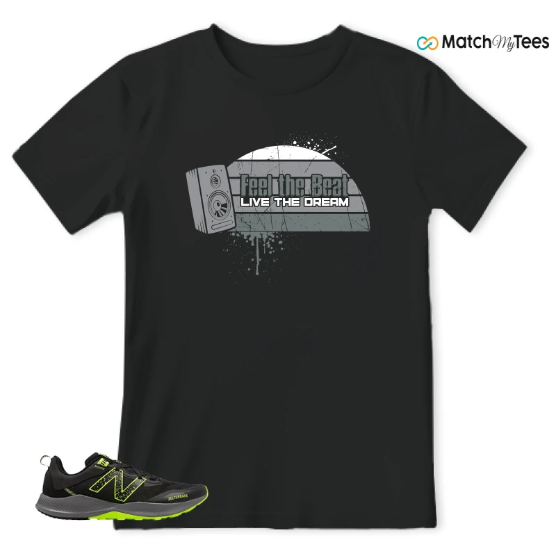 NEW BALANCE NITREL V4 BLACK LIMEADE SNEAKER Matching Tees t-shirt