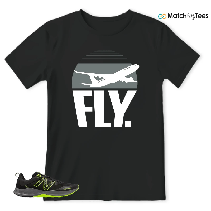 NEW BALANCE NITREL V4 BLACK LIMEADE SNEAKER Matching Tees t-shirt