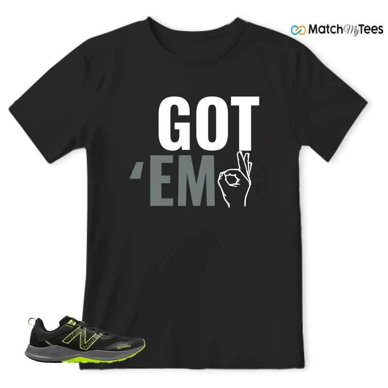 NEW BALANCE NITREL V4 BLACK LIMEADE SNEAKER Matching Tees T-shirt for Men