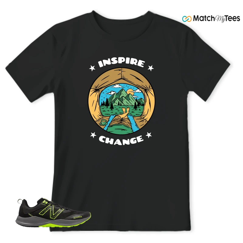 NEW BALANCE NITREL V4 BLACK LIMEADE SNEAKER Matching Tees t-shirt
