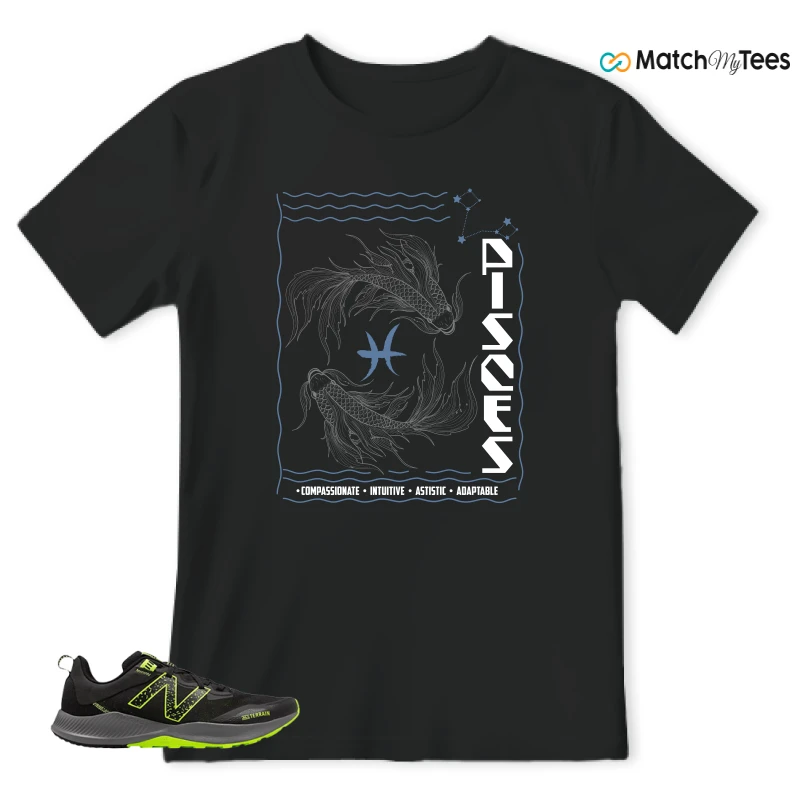 NEW BALANCE NITREL V4 BLACK LIMEADE SNEAKER Matching Tees t-shirt