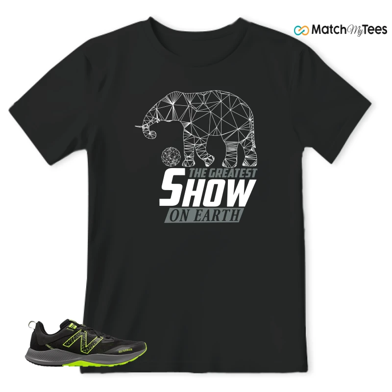 NEW BALANCE NITREL V4 BLACK LIMEADE SNEAKER Matching Tees t-shirt
