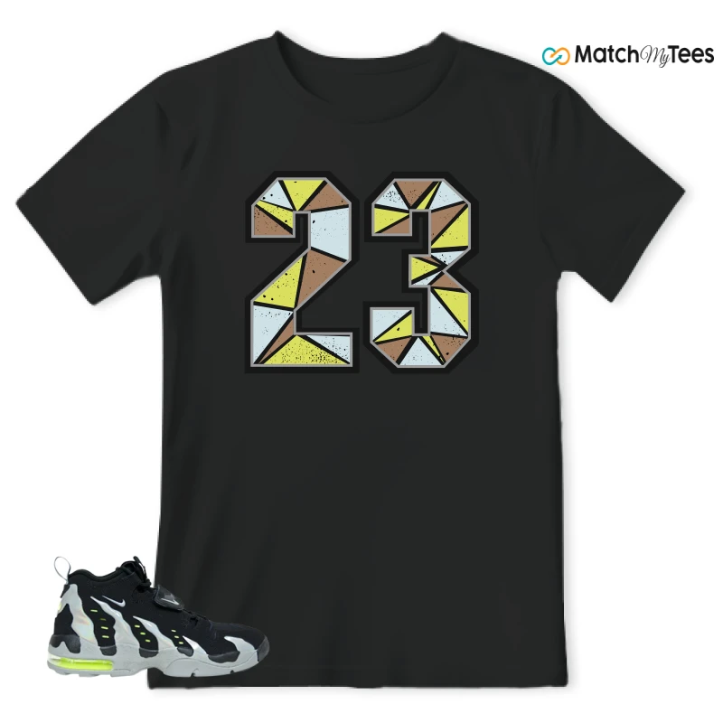 NIKE AIR DT MAX 96 BLACK MICA GREEN-VOLT SNEAKER Matching Tees t-shirt