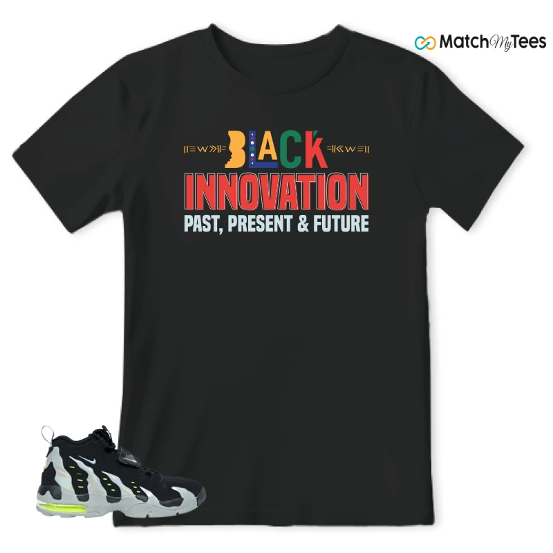 NIKE AIR DT MAX 96 BLACK MICA GREEN-VOLT SNEAKER Matching Tees t-shirt