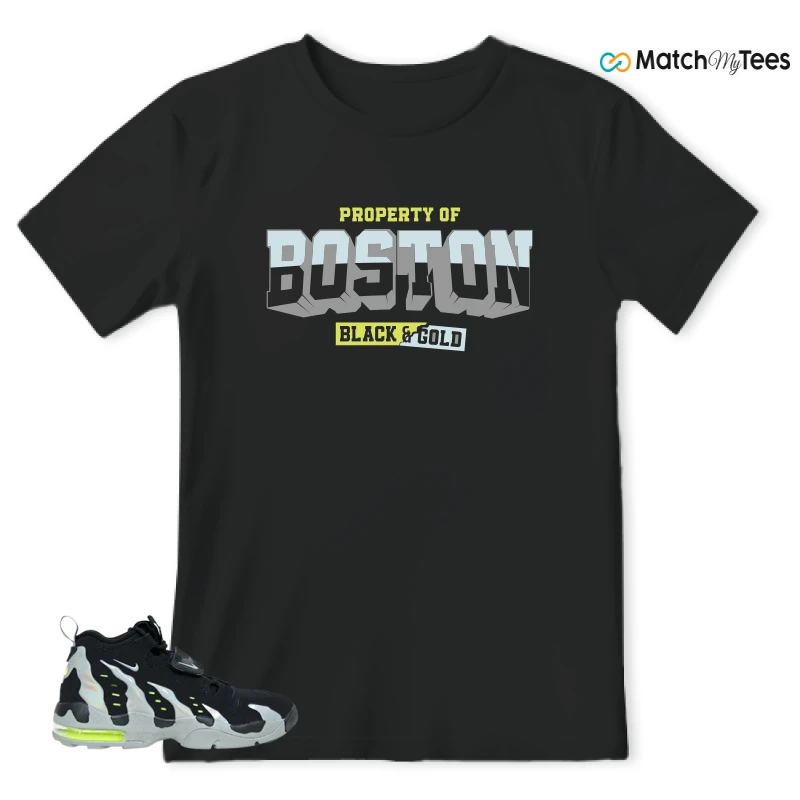 NIKE AIR DT MAX 96 BLACK MICA GREEN-VOLT SNEAKER Matching Tees t-shirt