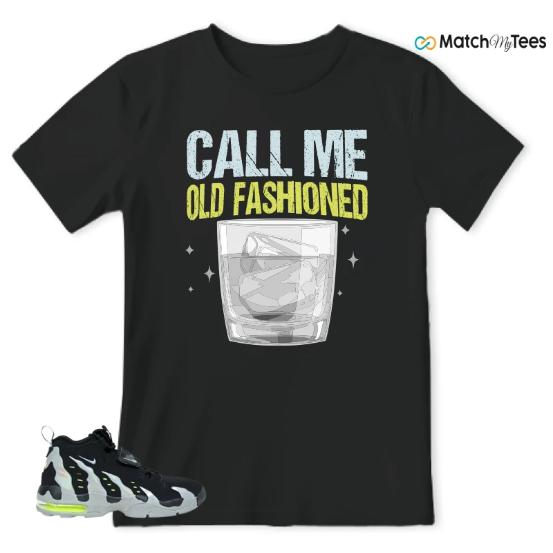 NIKE AIR DT MAX 96 BLACK MICA GREEN-VOLT SNEAKER Matching Tees t-shirt