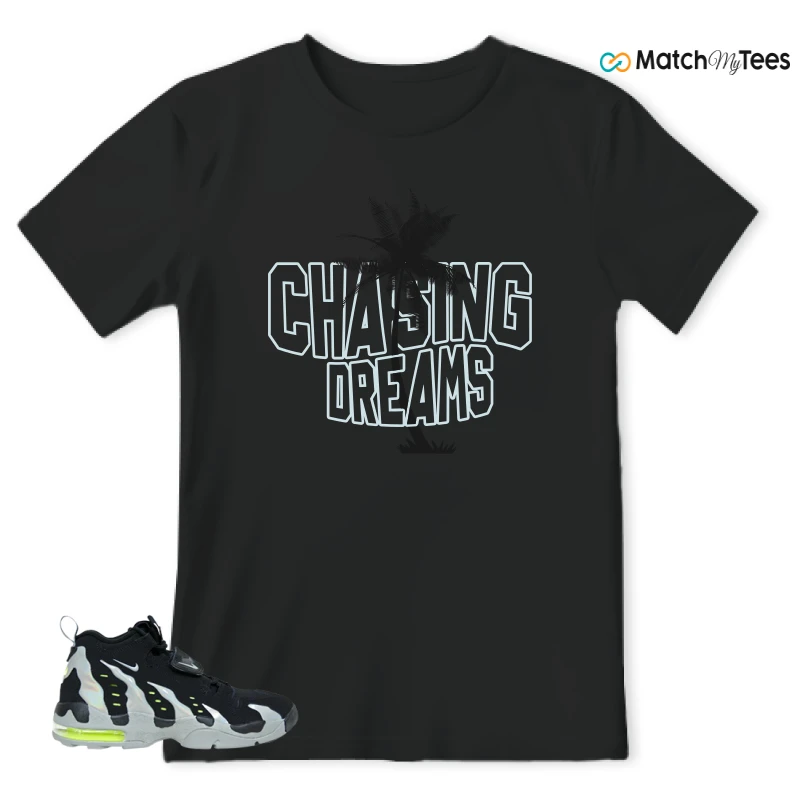 NIKE AIR DT MAX 96 BLACK MICA GREEN-VOLT SNEAKER Matching Tees t-shirt