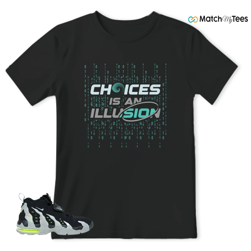 NIKE AIR DT MAX 96 BLACK MICA GREEN-VOLT SNEAKER Matching Tees t-shirt